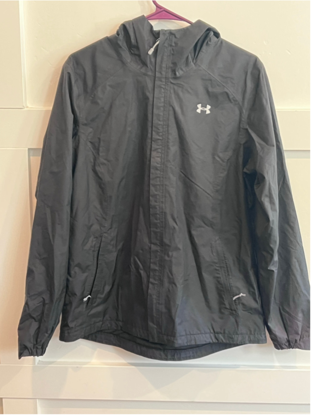 Women's Under Armour Lightweight Rain Jacket Black Size L